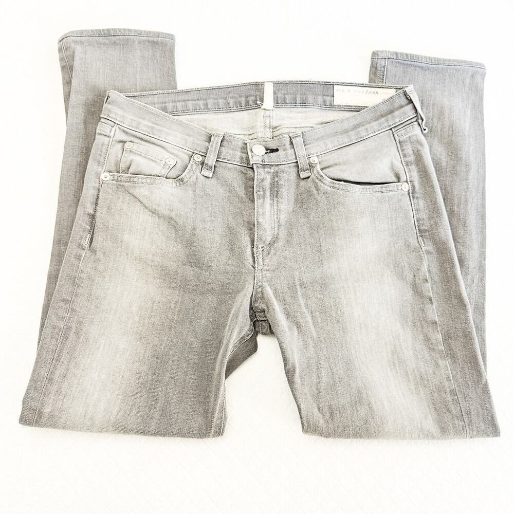 Rag & Bone Skinny Jean Buxton Gray Wash Denim Size 29 W1502K120 - Picture 4 of 8